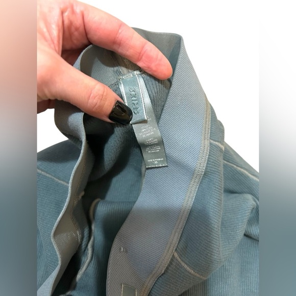 SKIMS Pants - Skims Cotton Rib Ribbed Leggings Size XS  Kyanite Kim Kardashian READ